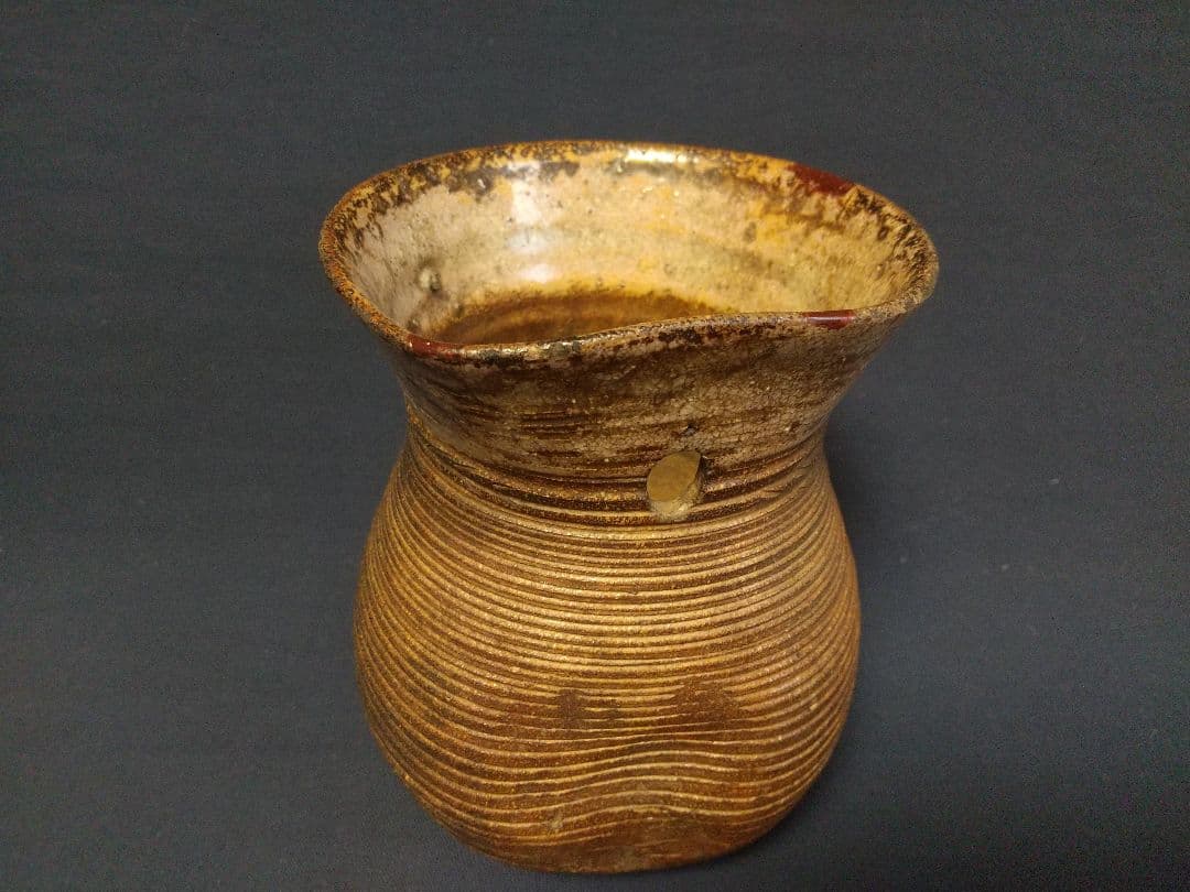 出雲焼 着巾袋花生 (時代) ！！！