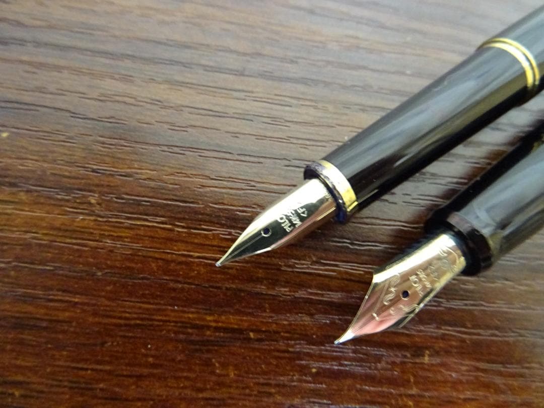 し*ん様 東004 PILOT 万年筆 2本 セット ペン先 14K-585