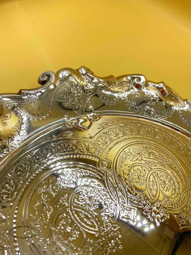 とさ1895年イギリスアンティーク　純銀　スターリングシルバーサルヴァ猫足