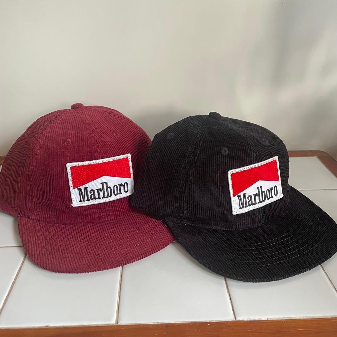 Marlboro マルボロワッペン　トラッカーキャップ コーデュロイ　２個セット