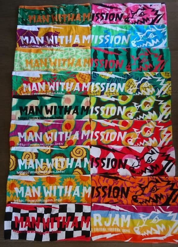 man with a mission マフラータオル 82種類 グッズ セット