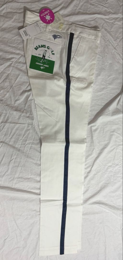 BEAMS GOLF ORANGE LABEL 側章ライン ストレッチパンツXL