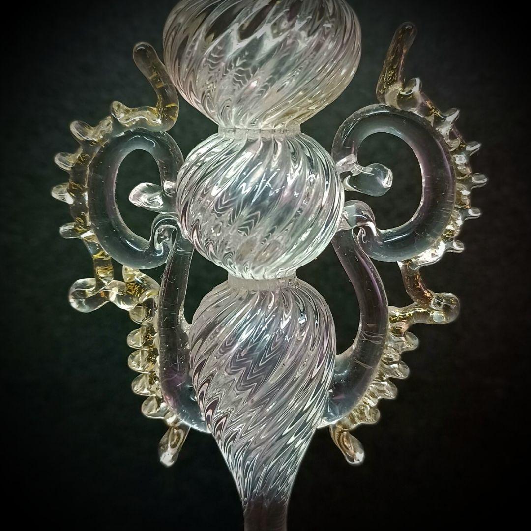 MURANO La Fenice ムラノ ラ フェニーチェ 双耳 スワン グラス