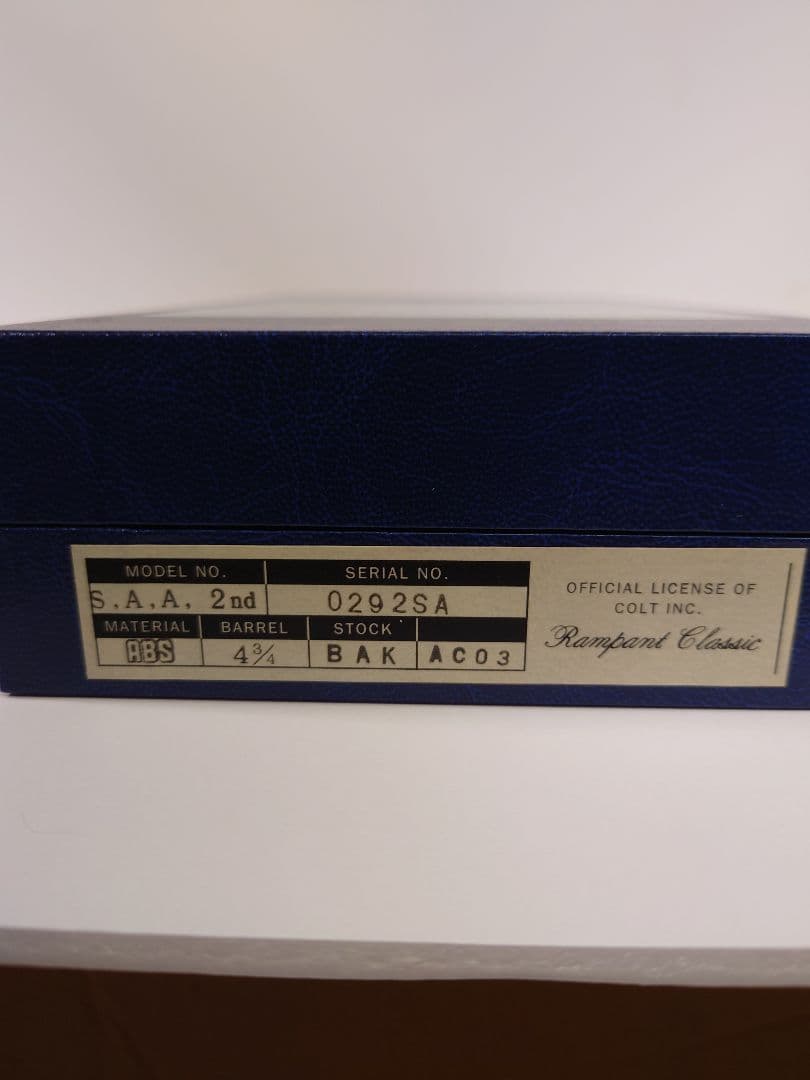 Rampant Classic プラスチックモデルガンS.A.A.2ndクローム