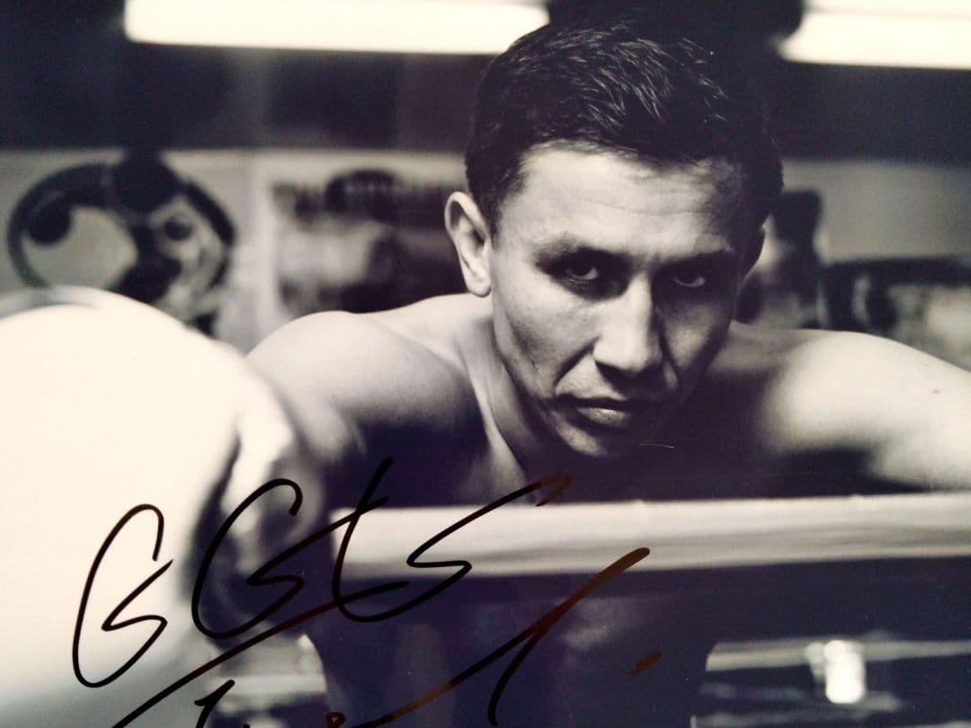 ゲンナジー・ゴロフキン直筆サイン入り特大写真…オリンピックボクシング銀メダリスト