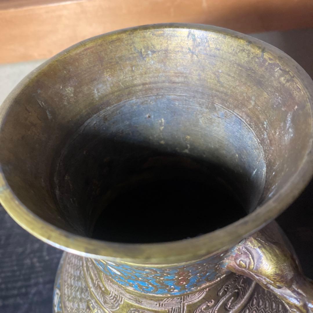 大日本帝国海軍司令部蔵　中国七宝花瓶