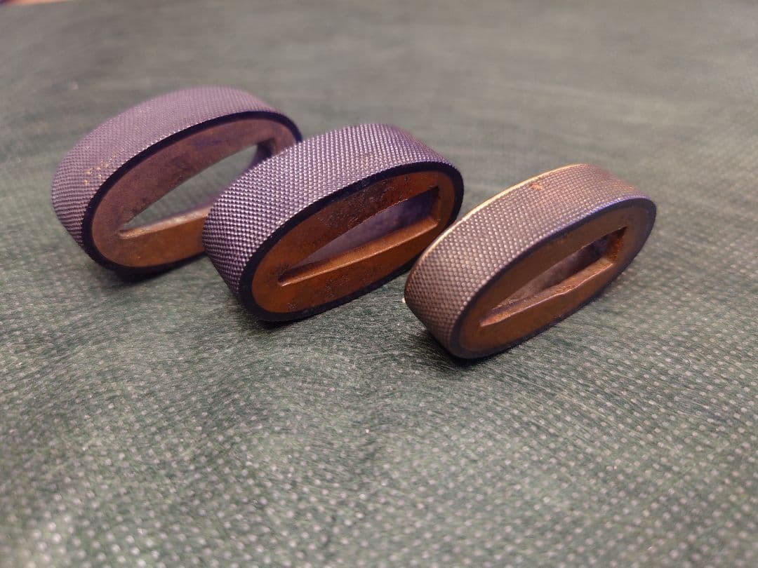 縁、魚子地縁、3点