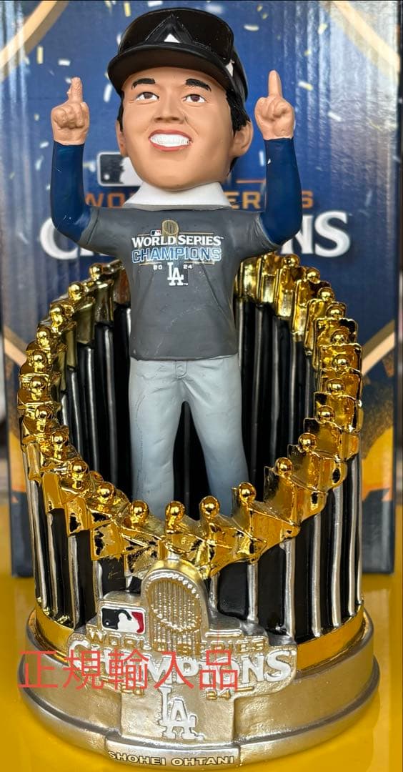 ドジャース 大谷翔平選手 2024ワールドチャンピオン ボブルヘッド正規輸入品