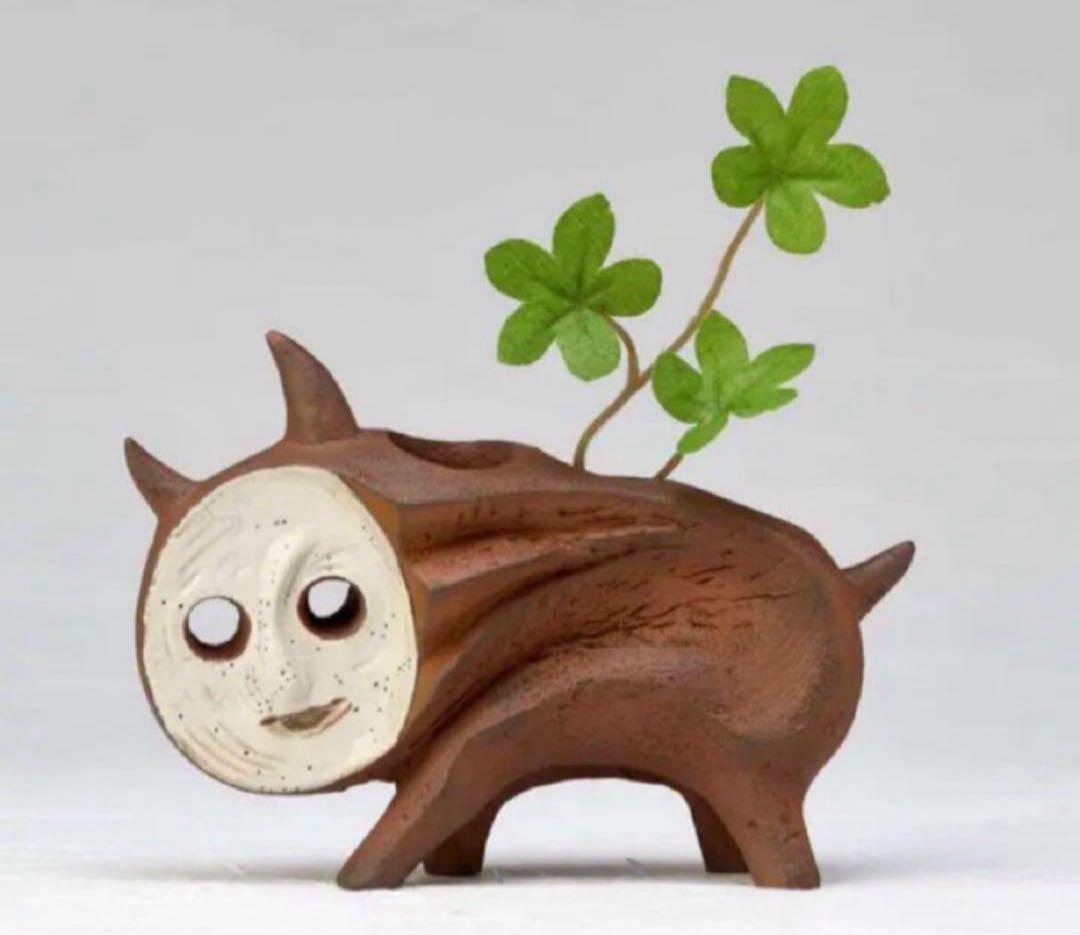 岡本太郎 ポリストーン製 フィギュア 塗装済 完成品 犬の植木鉢