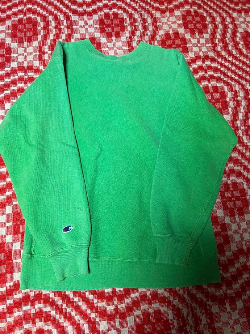 希少　レア　チャンピオン リバースウィーブ　ゲッコーグリーン スウェット