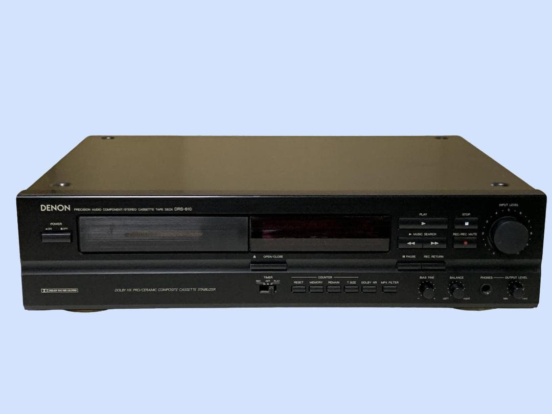 M6393 DENON DRS-610 ステレオ カセットデッキ 動作品