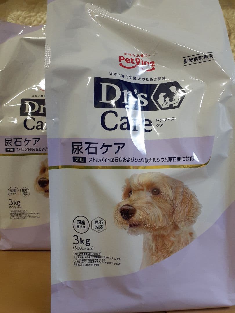 cocolly様ドクターズケア犬用療法食尿石ケア3kg×2袋