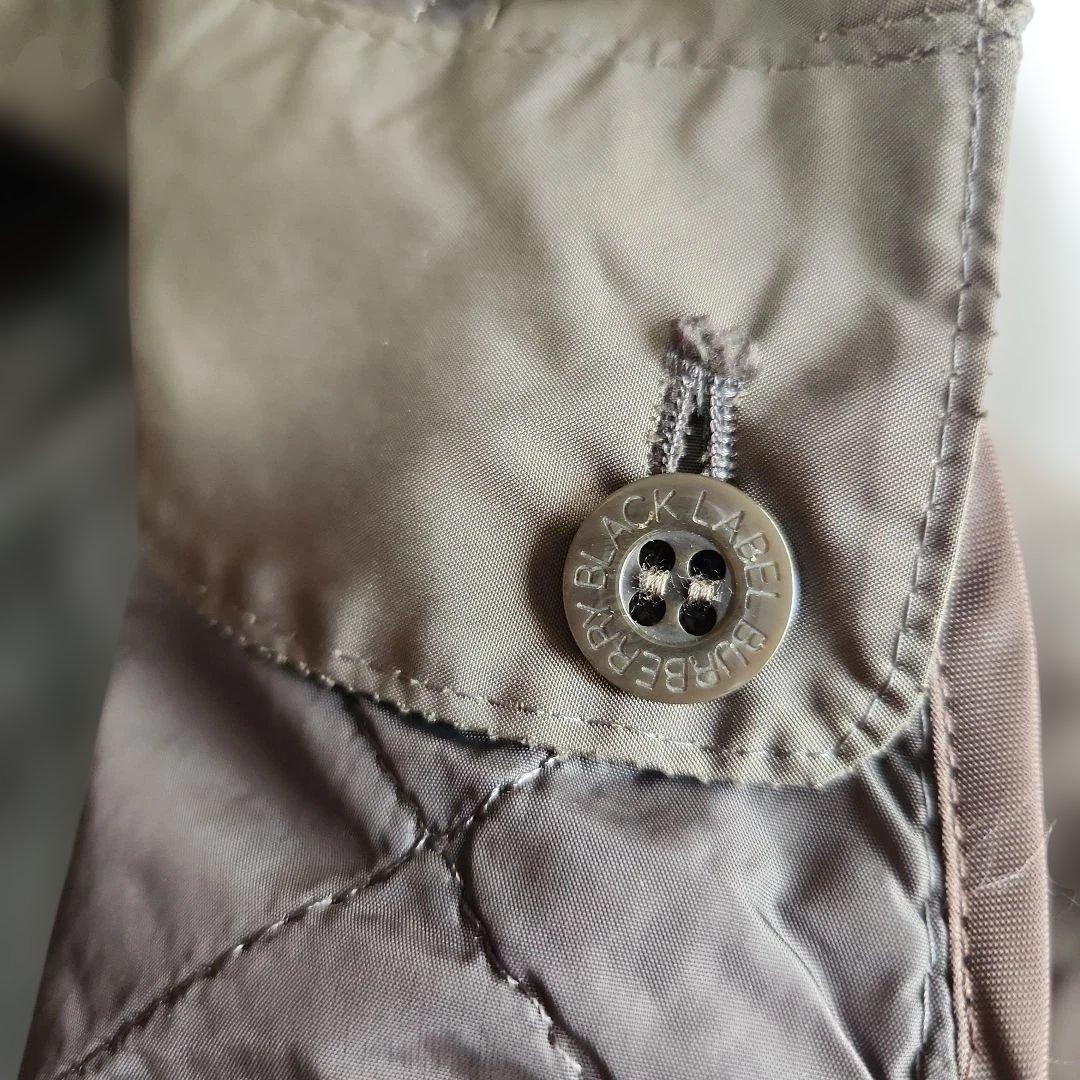 【ゆずぷりん】バーバリーブラックレーベルライナー付2wayモッズコート難有