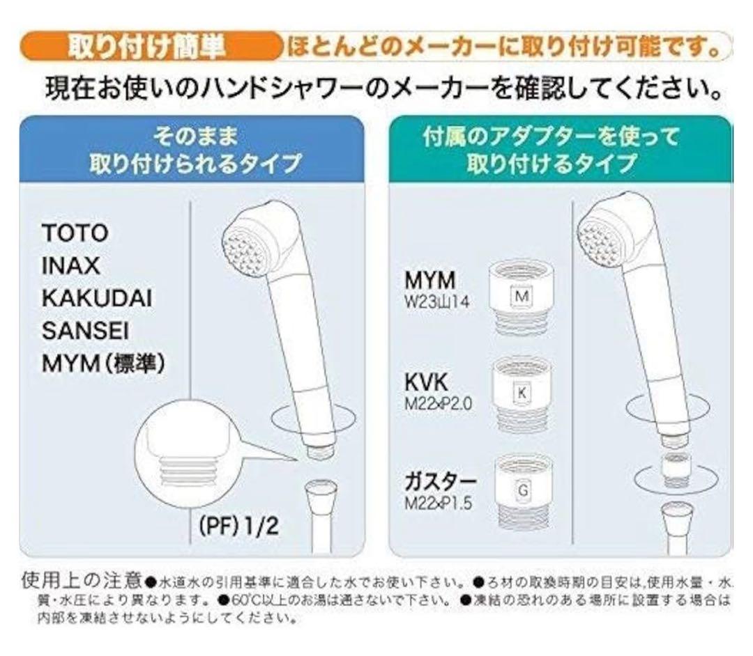 【新品未使用】ガイアの水135 浄水シャワー (専用カートリッジ付)