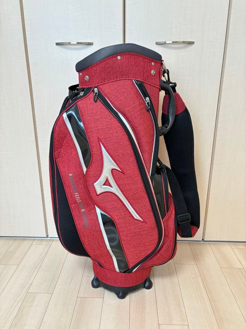 ☆美品☆ミズノ・キャディバッグ/ツアーREDモデル☆送料無料☆