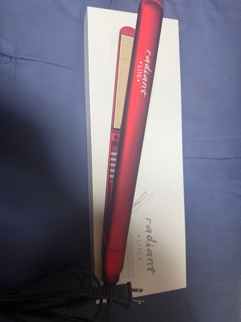 radiant liteストレートヘアアイロン レッド ラディアント