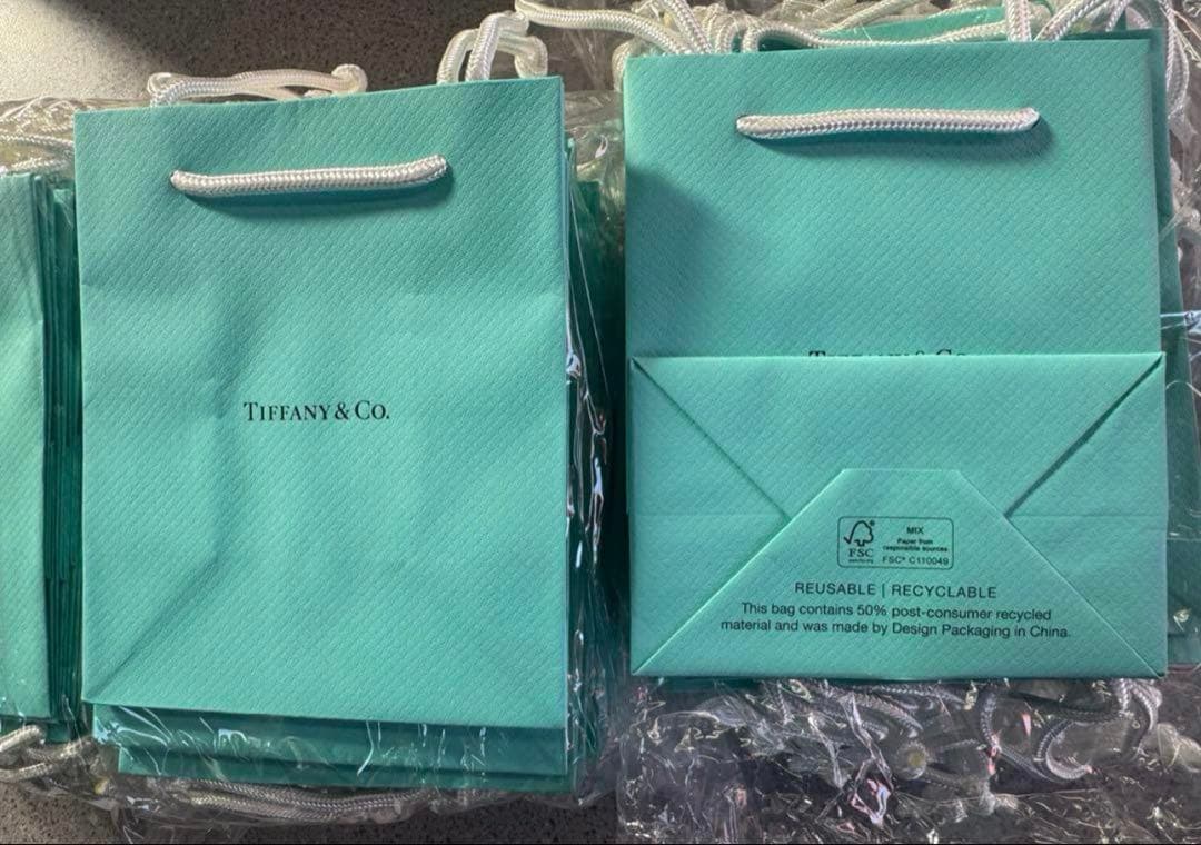 現行品Tiffanyティファニー　ミニショッパー紙袋　100枚