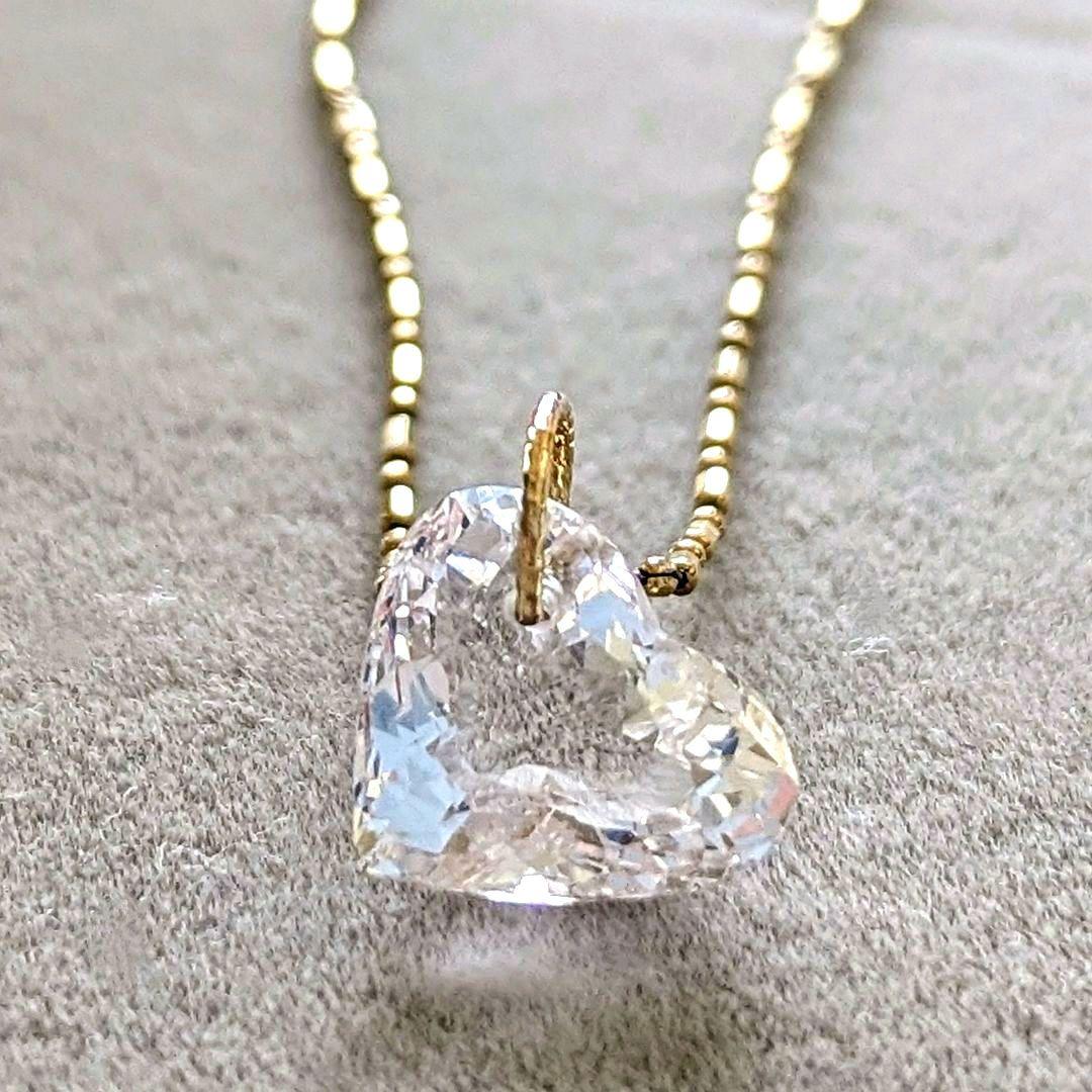 ♢miyumiyu♢K18 モルガナイト4.1ct ネックレスチャーム