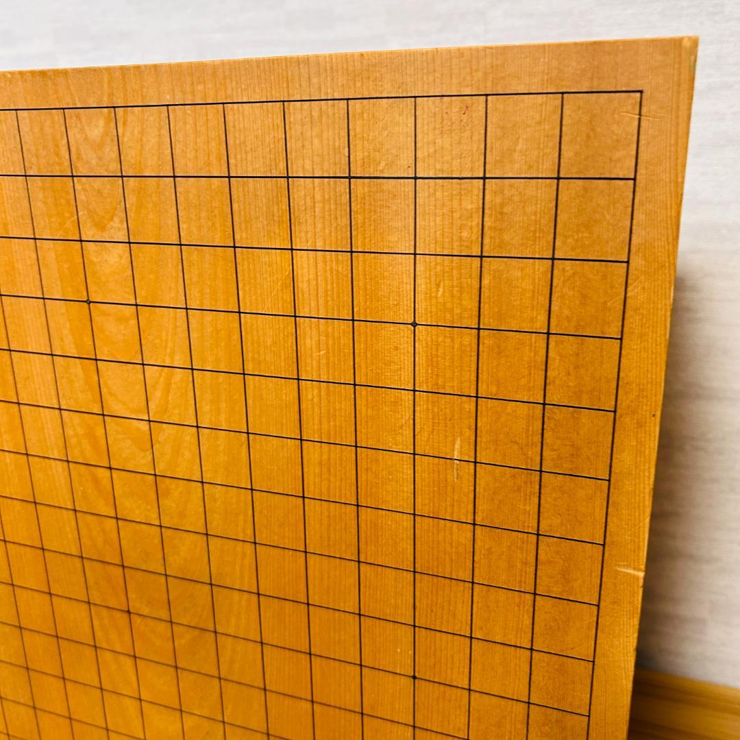 【本榧】脚付碁盤 板目 木裏 囲碁 ヘソ有り 19路盤 6寸