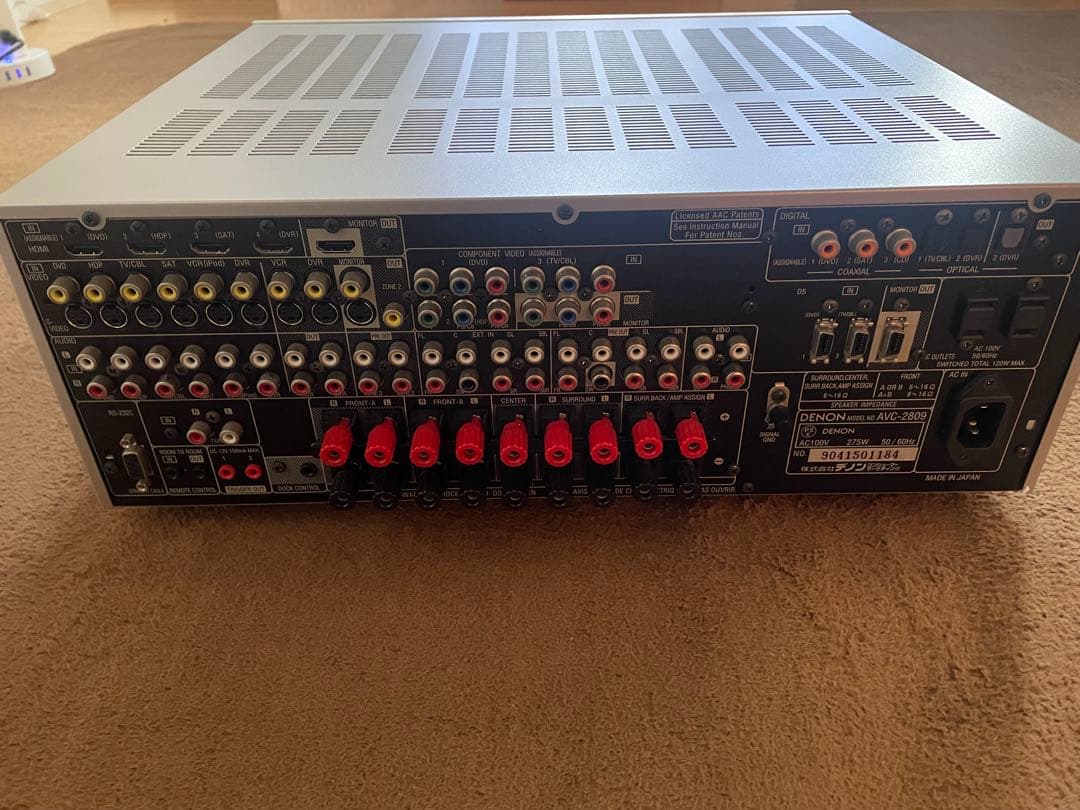 DENON AVアンプ　AVC-2809sp