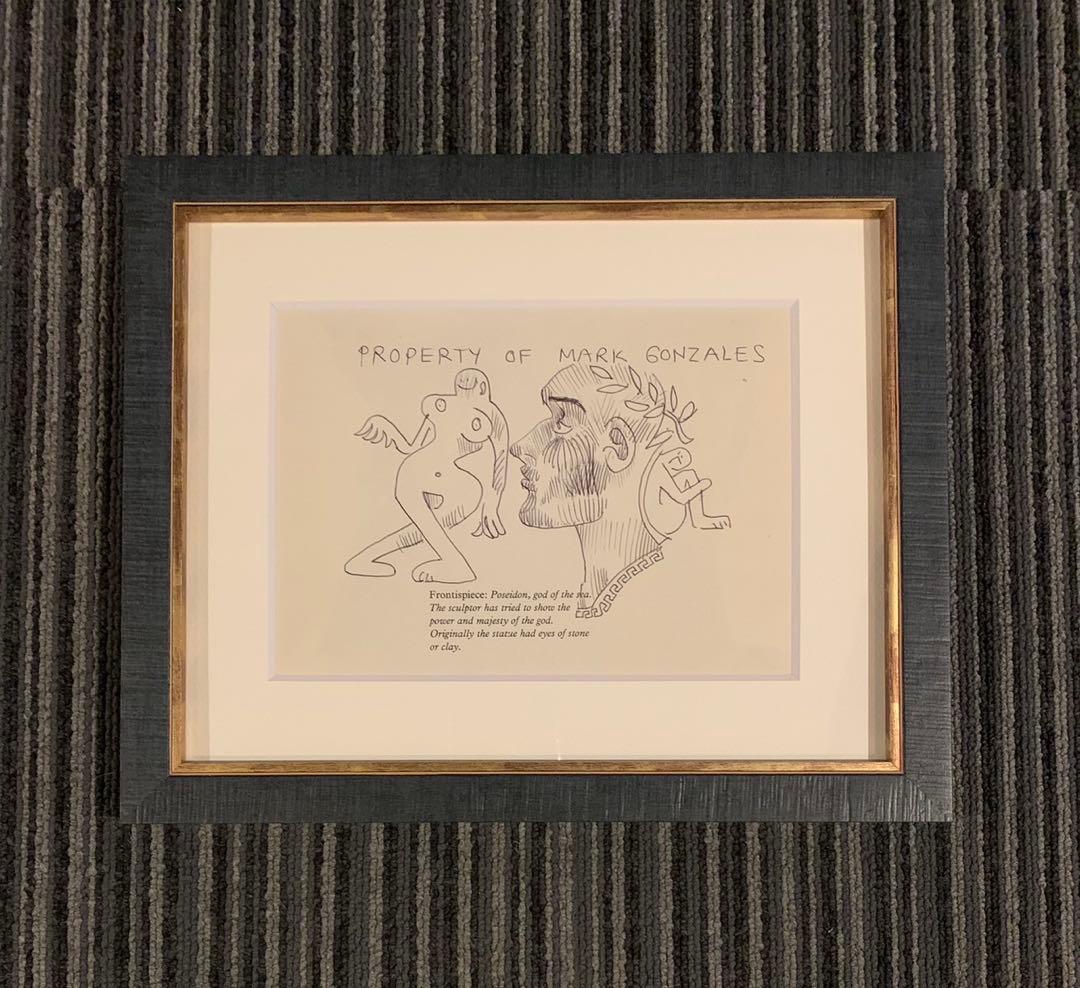 真作 Mark Gonzales gonz マークゴンザレス 原画 サイン入
