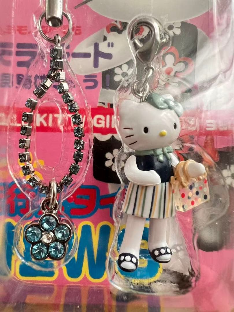 GIRLS！ ハローキティ ラインストーンストラップ 2003年