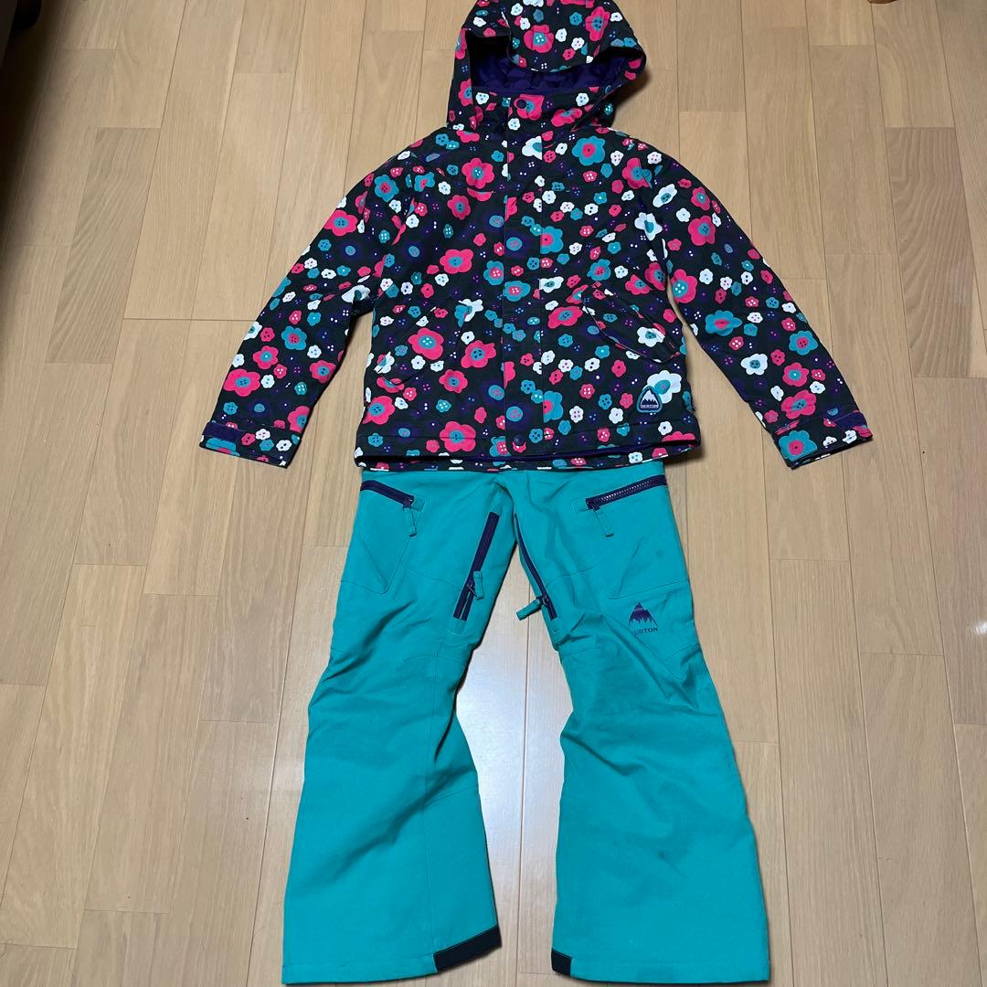 子ども用スノーボードウェア（花柄）