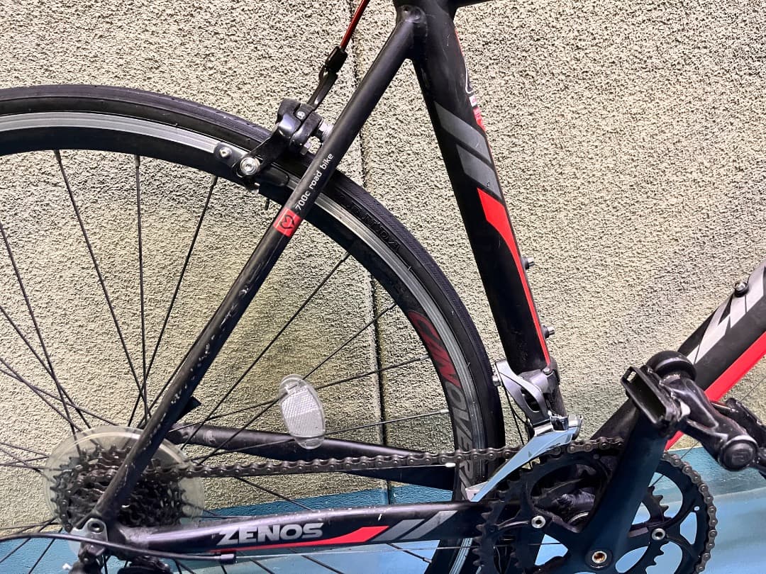 CANOVER　 ZENOS ロードバイク 3×7速 赤黒 　 引取大歓迎