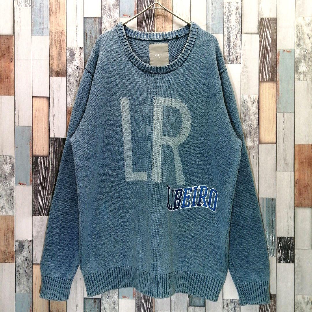 LIBEIRO　リベイロ　ニット　セーター　刺繍ロゴ