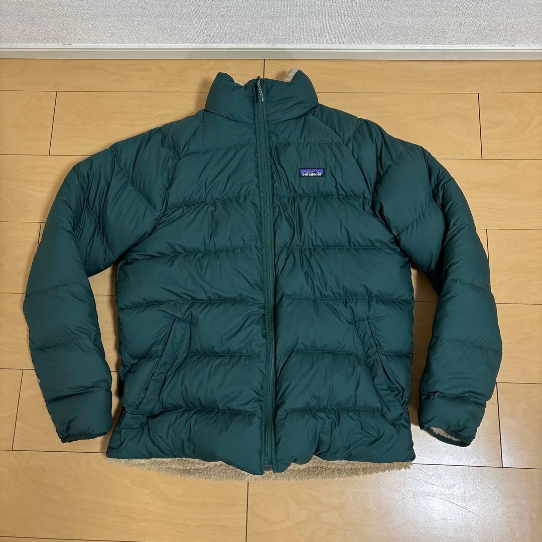 ヒーロー様美品パタゴニアリバーシブルサイレントダウンジャケットFA22 Lサイズ