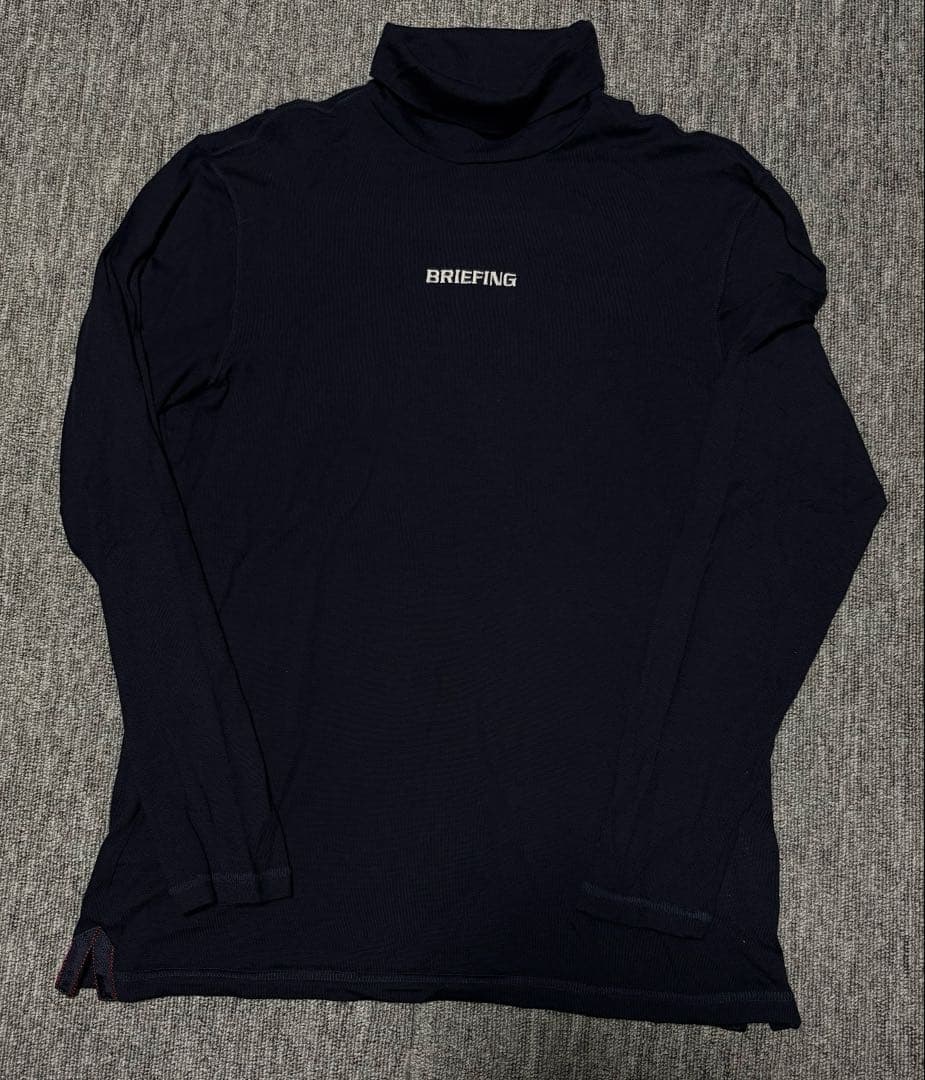 ブリーフィング BRIEFINGタートルネックシャツ ゴルフウェア　刺繍