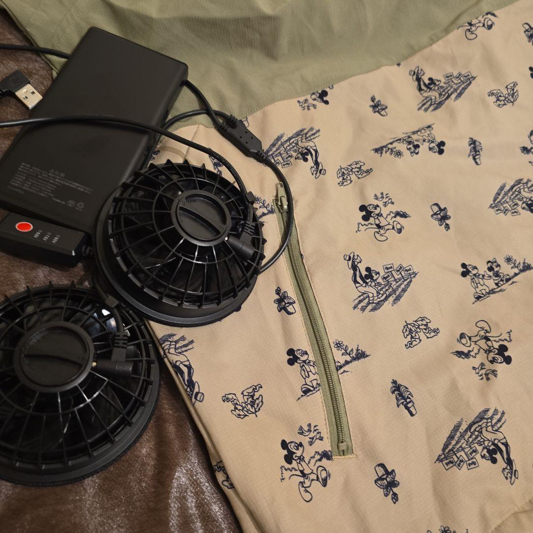 【ワークマン】空調服WindCoreミッキー(Lサイズ)+ファンバッテリーSET