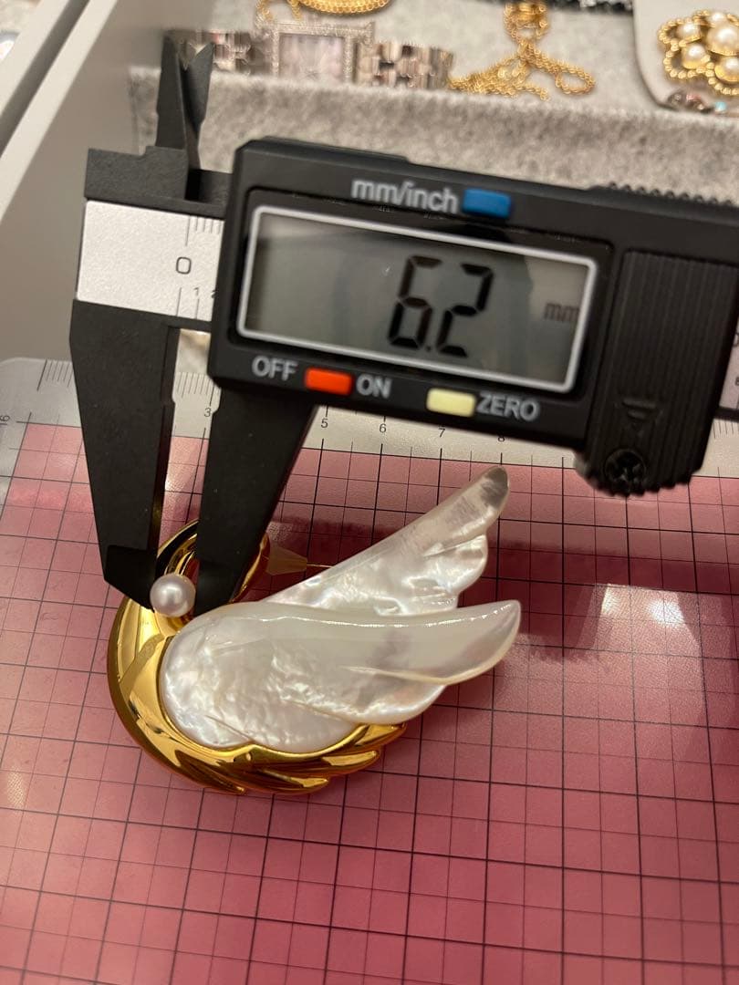 TASAKI 田崎真珠 ブローチ パール　白蝶貝　スワン　白鳥　シェル