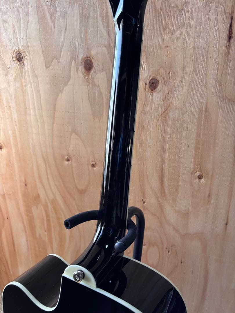 トップ単板　Epiphone FT-350SCE ブラック　ペグ換装品