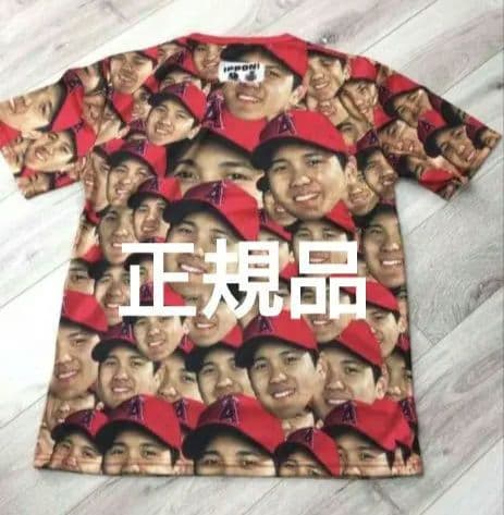 ★正規品★ MLB 大谷翔平 顔だらけTシャツ エンゼルス ドジャース　2019