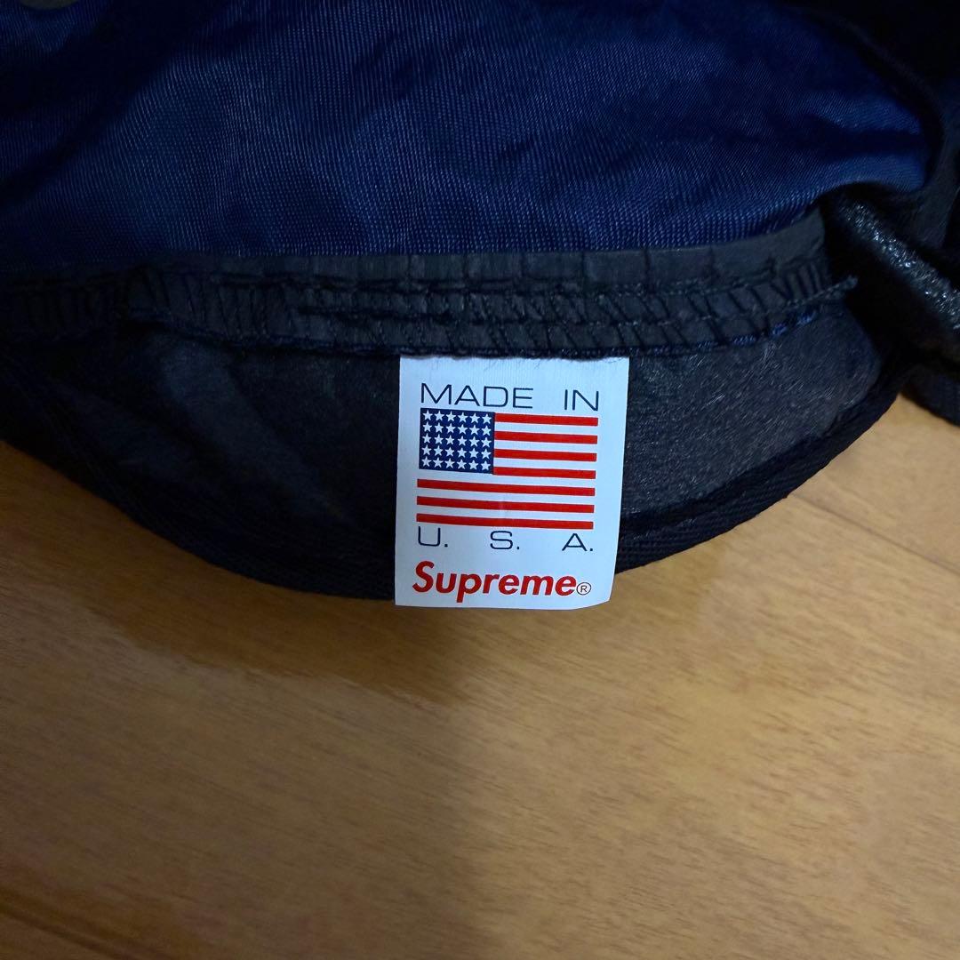 Supreme Washed Nylon Camp Cap ネイビー 17aw