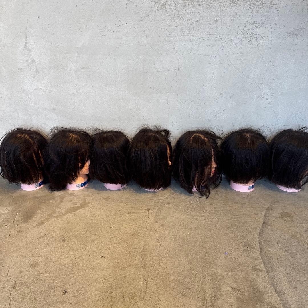 う*つ様 レジーナ ex 7 カットウィッグ　ボブ2 練習用　7台