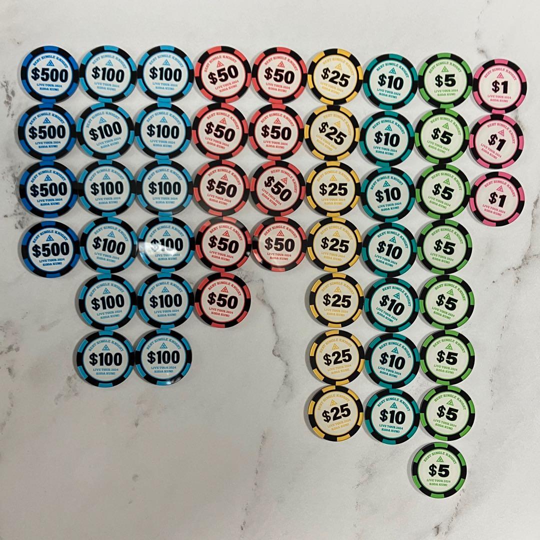 倖田來未 会場限定 ON STAGE COINS $5300 カラビナ 銀テープ