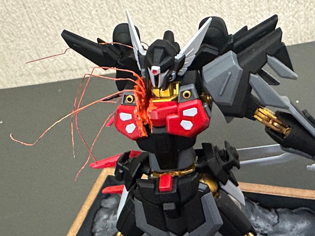 ガンダムジオラマ　インフィニットジャスティス弍式　ブラックナイトスコードシヴァ