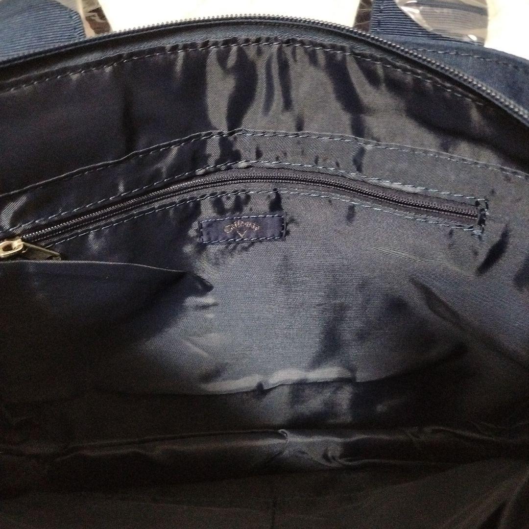 新品CALLAWAY ネイビーラウンドバッグ 大小セットトート