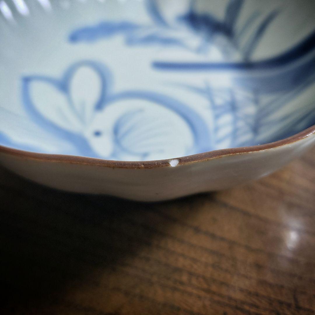 なます皿　兎　ウサギ　古伊万里　江戸　アマテ　イ号　訳あり