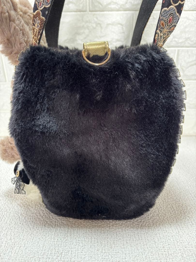 山*ば様 コヤンイサムチョン　ファーバッグ　サンダーちゃん　ブラウンうさちゃん