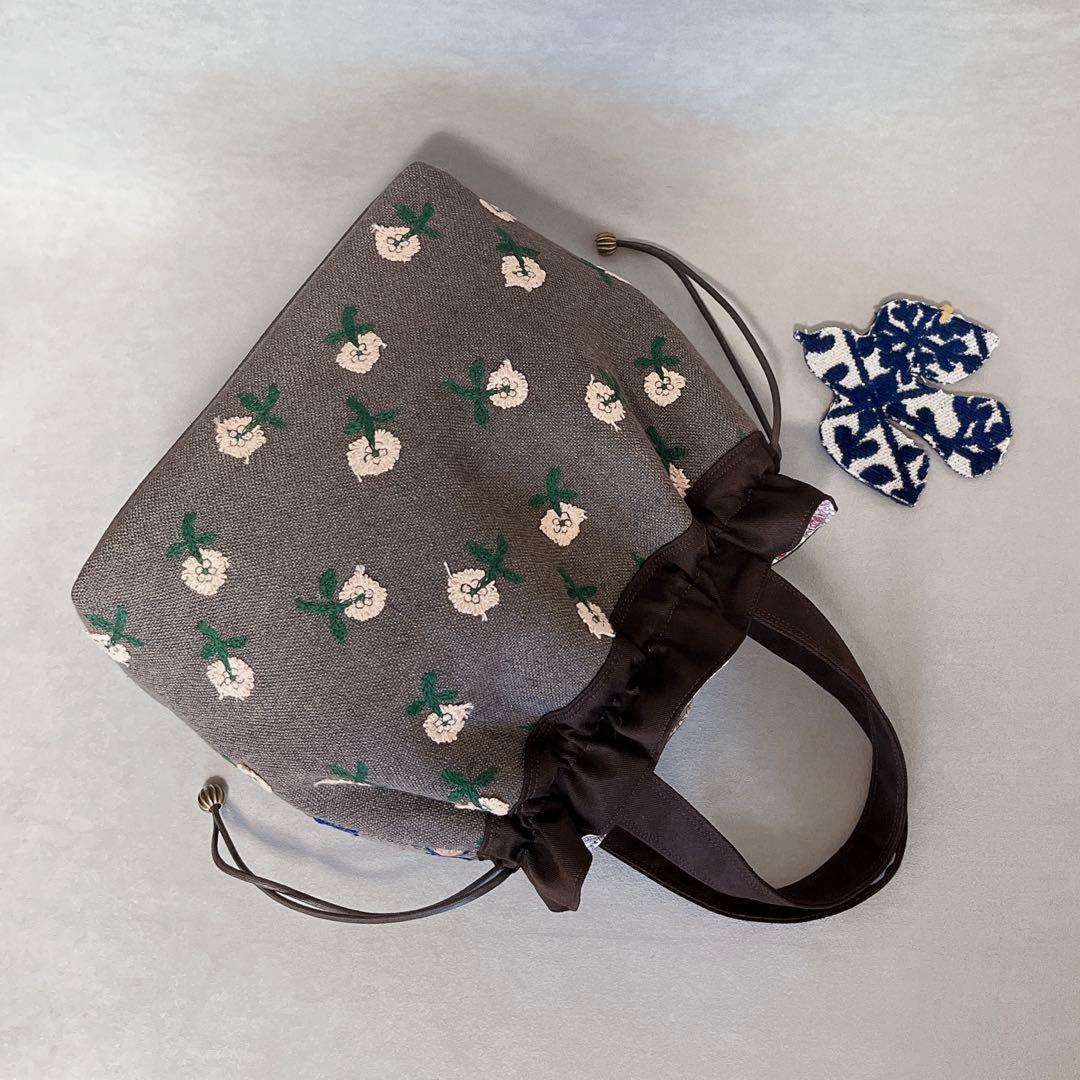 ハンドメイド　ミナペルホネン　巾着トート⑅︎◡̈︎* 15ピースパッチ