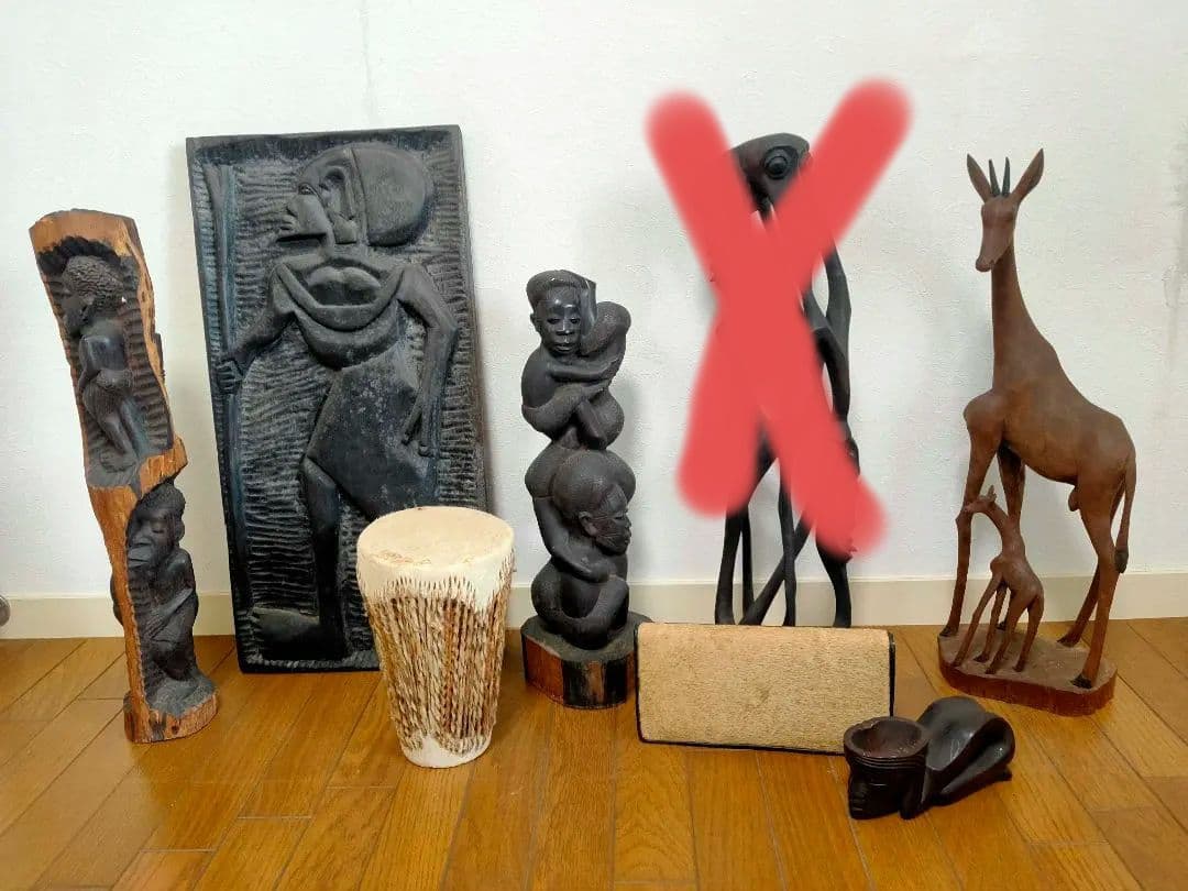 アフリカ　マコンデ等の彫刻コレクション　※マコンデ1体売却済の為ご注意願います。
