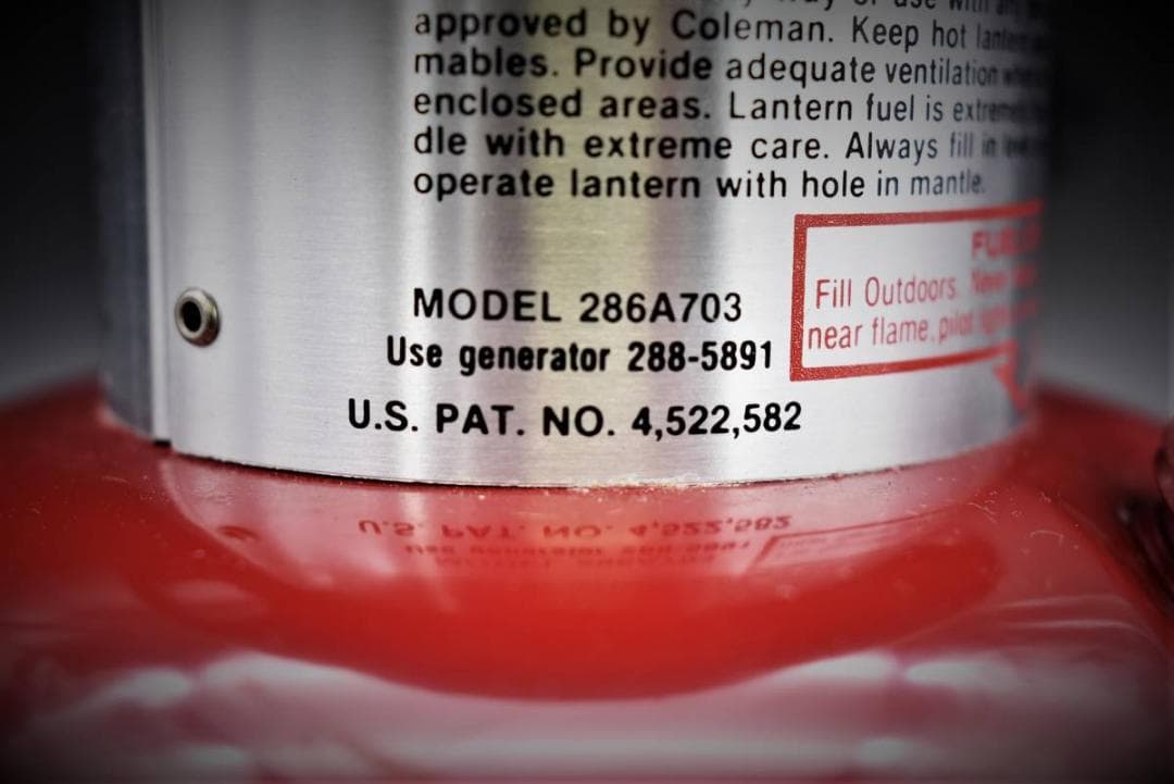 Colemanランタン ランプ 286A703 赤 ワンマントルランタン USA