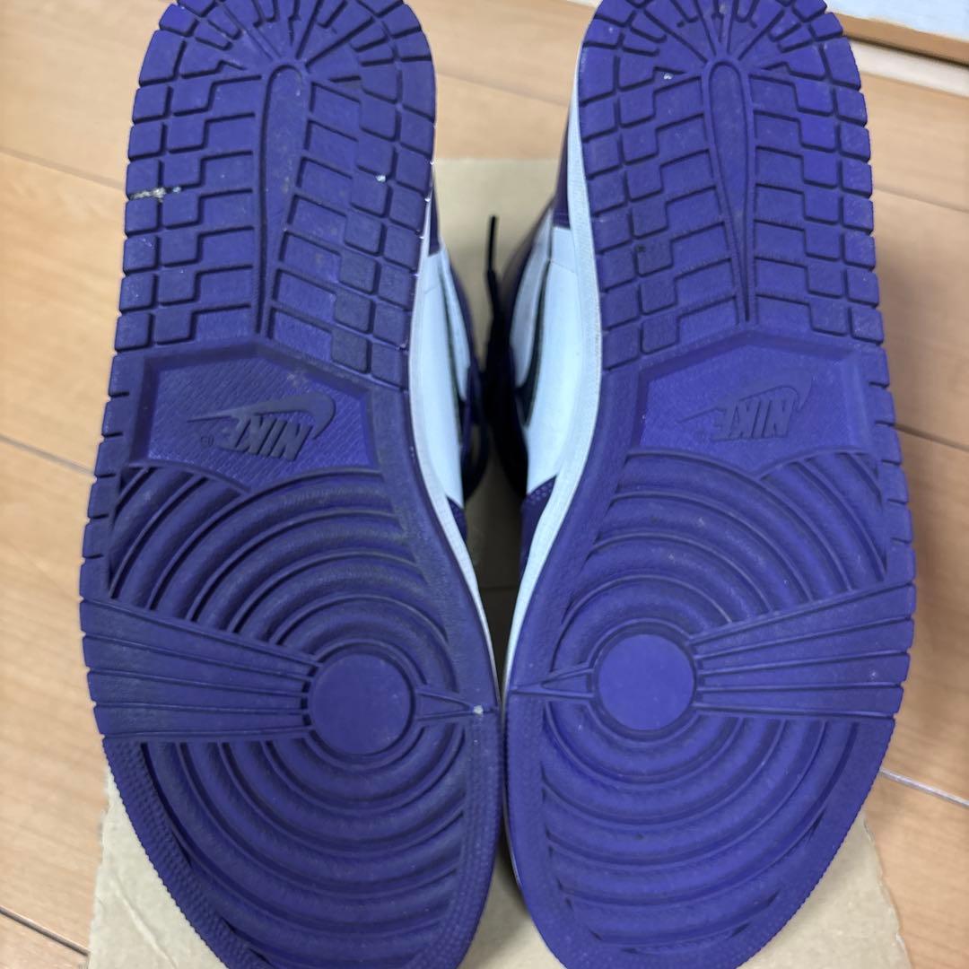 ナイキ エアジョーダン1 レトロ ハイ OG \"コートパープル