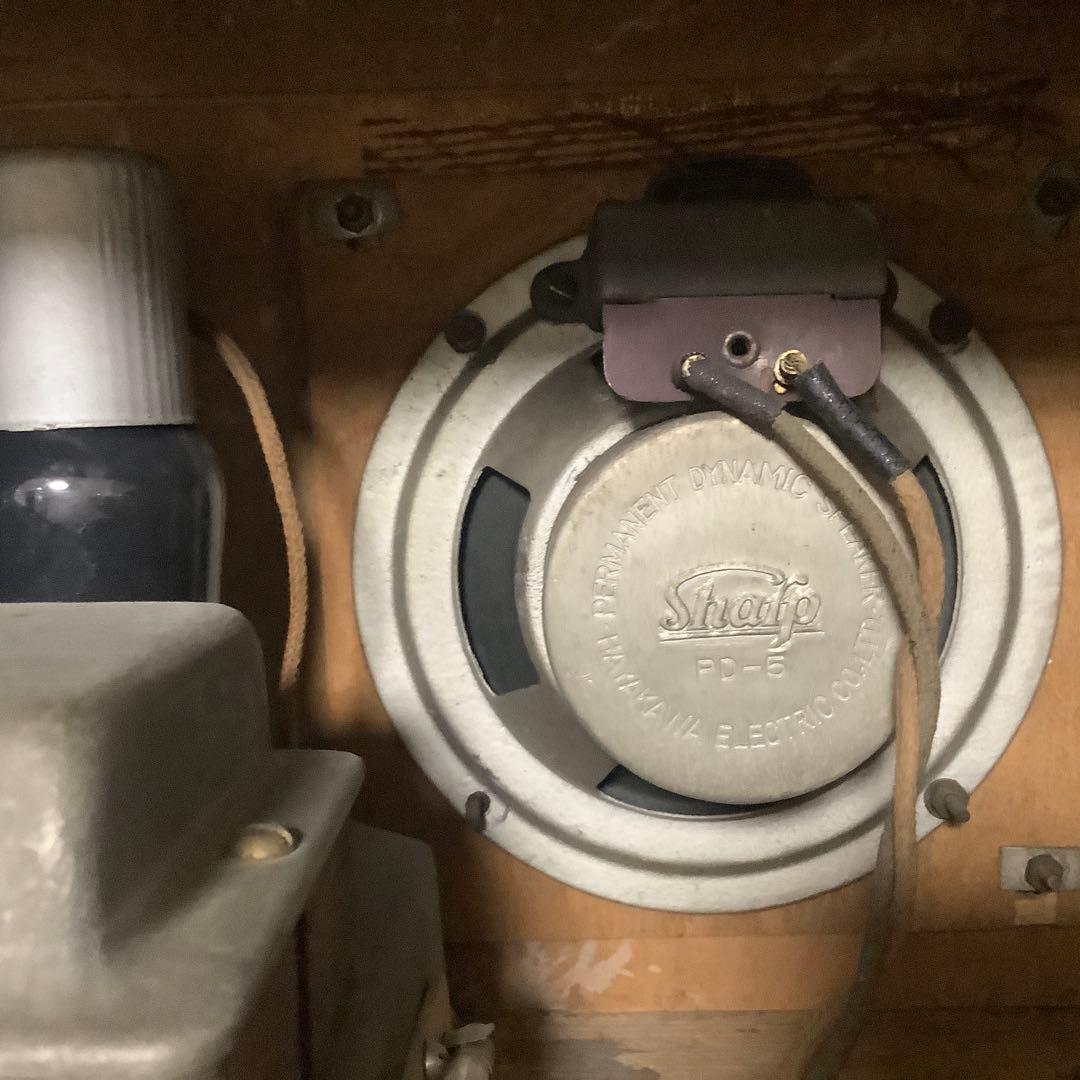 【赤犬】　シャープ　並四ラジオ　動作品　値下げ！