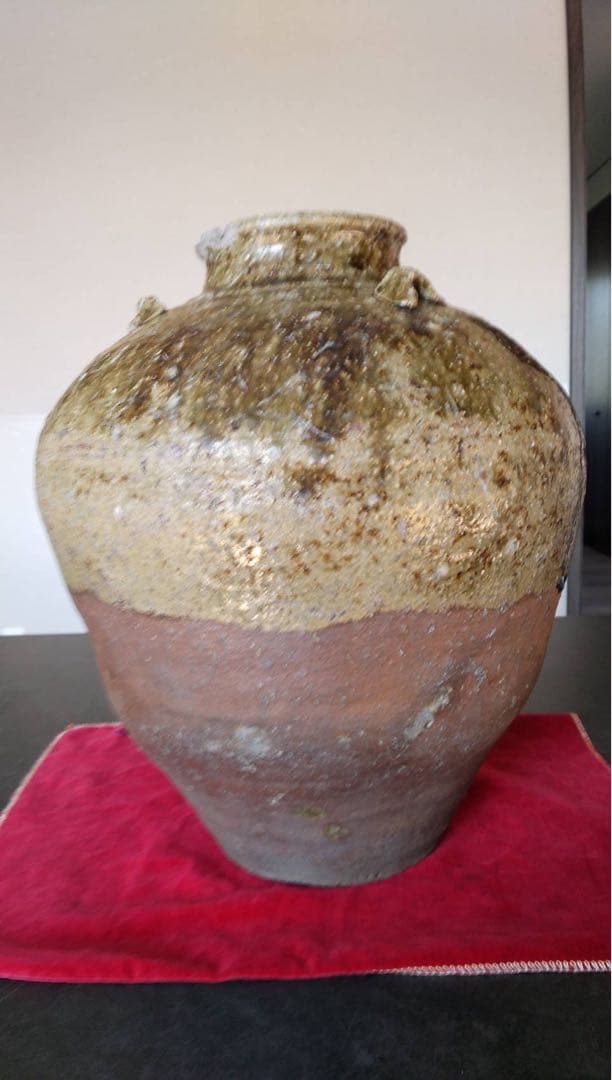丹波焼 古丹波 六古窯 灰釉壺 四耳壺