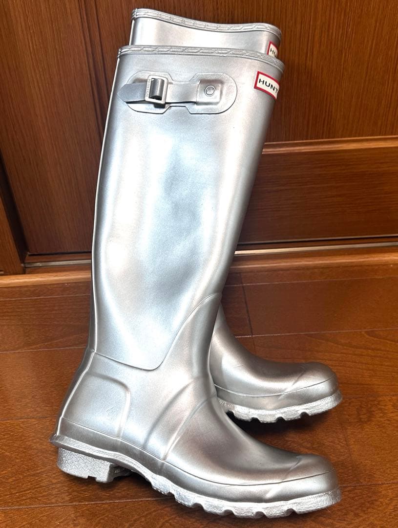 Hunter長靴　シルバー