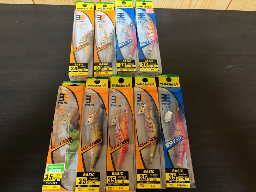 【15点セット】エギ王k、LIVE他　ケース、リーダー、スナップ